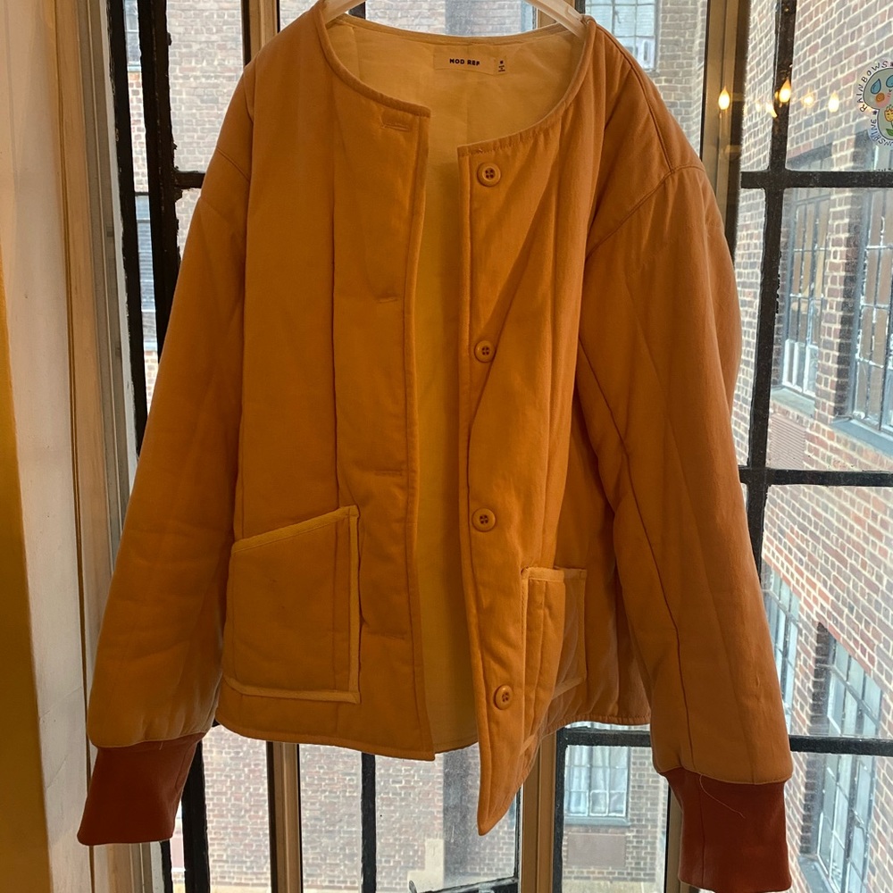 Quilt Jacket - Mod Red Shane Quilted Jacket in Natural